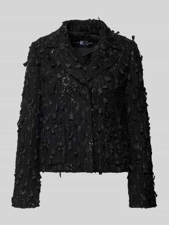 Luisa Cerano Luisa Cerano Regular Fit Blazer mit Strukturmuster und Pailletten in Black, Größe 34