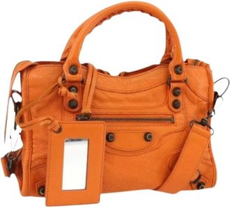 Balenciaga Pre-owned Handbags, female, Orange, Size: ONE SIZE Pre-owned Vintage Hand Bag