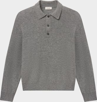 Frame Denim Men & apos;s Boiled Wool Polo Sweater