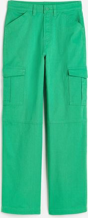 H&M Cargohose aus Twill - Gr&uuml;n