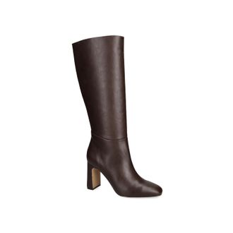 Steve Madden Womens Leather Speedway Dark Brown Boots - Size UK 7