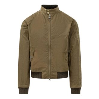 Barbour Merchant Waxed Jacket - Heren - Bomber jackets - Beige - L - Katoen - Jassen
