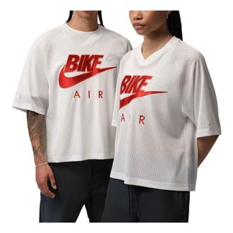 Nike Jordan x Nigel Sylvester Bike Air Jersey White Red IQ8156-133