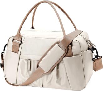 Generic Travel Bag 40x20x25 Cabin Carry-On, Luggage,Compatible For tote Weekenders & Overnight Stays Storage Duffle(Beige Brown-Small)