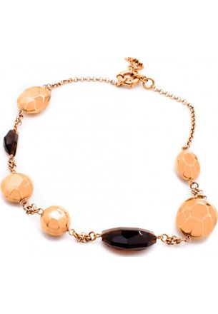 Folli Follie Womens 3N14T011RB Ladies Necklace - Rose Gold Stainless Steel - One Size