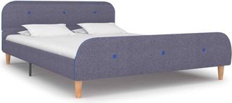 vidaXL Giroletto senza Materasso Grigio Chiaro 140x200 cm Tessuto - Vidaxl