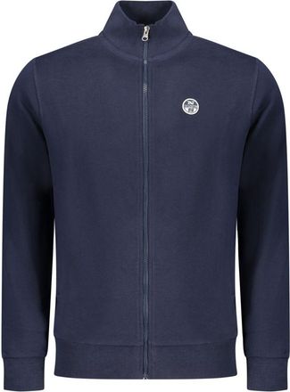 North Sails Blue Cotton Men Mens Sweatshirt