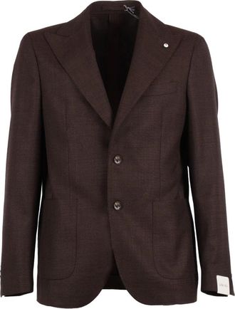 L.B.M. 1911 Blazers - Heren - Blazers - Bruin - M - Wol - Jassen