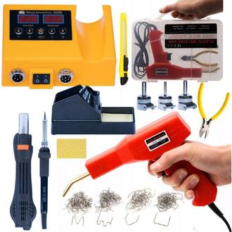 OEM Estaci&oacute;n De Soldadura Rosfix 2 En 1 (aire Caliente Y 900m) Rosfix Naranja Husky Oh660 El&eacute;ctrica Serie S+ Rosfix Grapadora De Pl&aacute;stico En Malet&iacute;n + 200