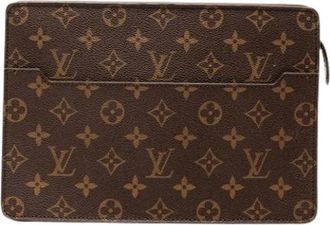 Louis Vuitton Pre-owned Clutches, male, Brown, Size: ONE SIZE Pre-owned Pochette Homme