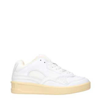 Jil Sander Zapatillas, Mujers Cuero Blanco/Crudo