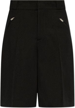 Alexander McQueen Shorts in lana - Nero