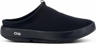 Oofos Mens Oocoozie Sport Mesh Slippers In Black