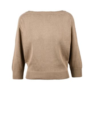 Alpha Studio Turquoise Cotton Boat Neck Raglan Sweater