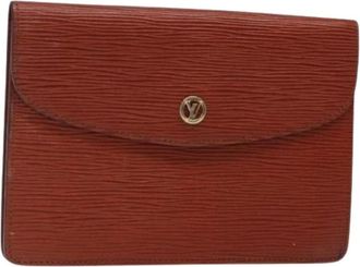 Louis Vuitton Pre-owned Wallets, female, Brown, Size: ONE SIZE Pre-owned Vintage Leather Wallet