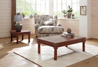 HOME AFFAIRE Couchtisch »Jaya« mit dekorativen Fräsungen an den Beinen