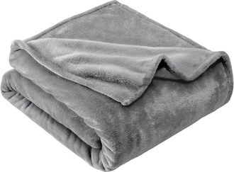 OEM Manta De Franela De 150 X 200 Cm, Suave Y C&oacute;moda Para Sof&aacute;, Manta C&aacute;lida Y Mullida En Color Gris, Ideal Para Sof&aacute;, Cama Y Sala De Estar