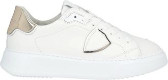 Philippe Model Temple Sneaker - Dames - Sneakers - Wit - 36 EU - Leer - Schoenen