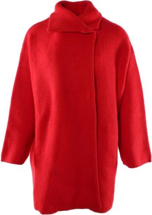 Diane Von Fürstenberg Jassen, Dames, Rood, M, Wol, Rode Wol Kasjmier Angora Jas