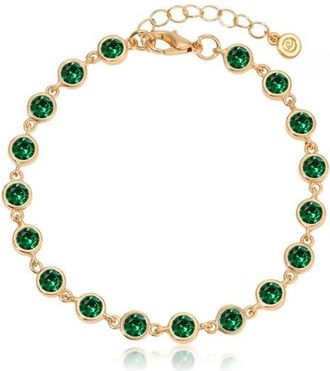 Ettika Everyday Crystal Link Bracelet in Green at Nordstrom