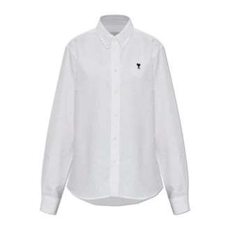 Ami Dames, Blouses & Shirts, Wit, Maat: S Katoen