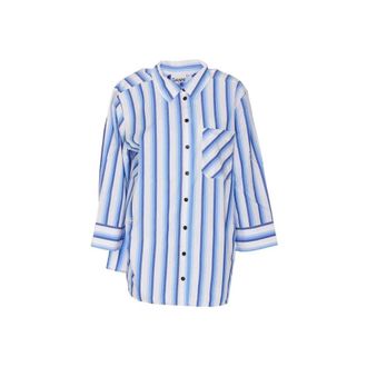 Ganni Cotton Striped Shirt