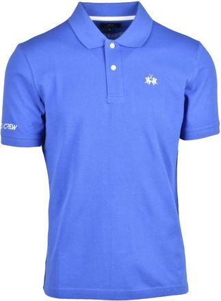 La Martina Tops, Heren, Blauw, L, Katoen, Polo