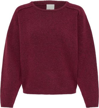 Ichi Maglieria Girocollo - - Knitwear - Donna - Rosso - L