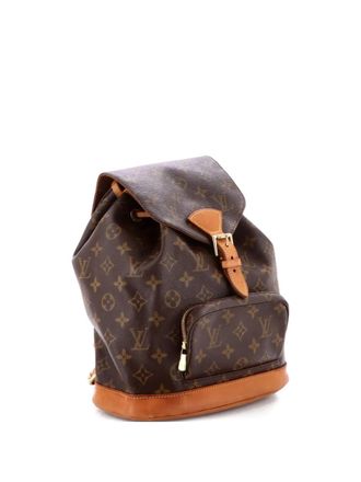 Louis Vuitton Vintage Montsouris Monogram Canvas MM backpack - Marrone
