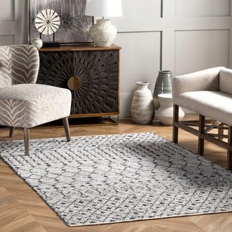 nuLOOM Hartford Leather Moroccan Flatweave Area Rug