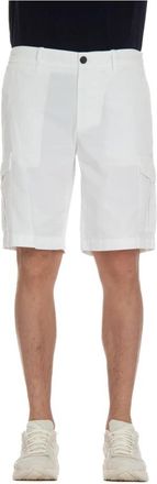 Eleventy Witte Shorts met Rits en Knoop - Heren - Korte Broeken - Wit - W33 - Korte Broeken