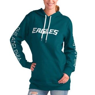 G-III 4Her by Carl Banks Womens G-III 4Her by Carl Banks Midnight Green Philadelphia Eagles Extra Inning Pullover Hoodie at Nordstrom, Size Xx-Large
