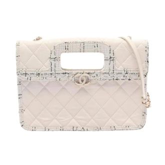 Chanel Pre-owned Vintage Handbag - Dames - Pre-owned - Wit - Maat: ONE Size Leer