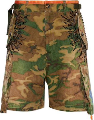 Dsquared2 Casual Shorts, male, Green, Size: 2XL Cargo Shorts