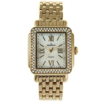 Peugeot Panther Square Tank Bracelet Watch- 36x30MM in Gold at Nordstrom