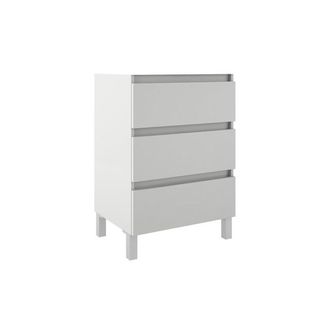 Saniclass Chaci PLUS Badkamermeubelset - 60x86x46cm - topblad - 3 lades - mat wit