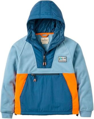 Passenger Bryni Recycled Hooded Polar Fleece Fleecepullover für Damen | blau