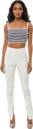 Balmain White Skinny Flat Front Pants