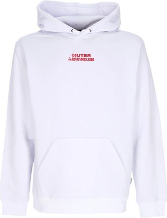 Iuter Witte Paarden Hoodie Lange Mouw Sweatshirt - Heren - Hoodies - Wit - XL - Katoen - Hoodies & sweatvesten