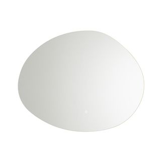 QAZQA Qazqa Dise&ntilde;o Espejo De Ba&ntilde;o De 80 Cm Con Led Y Funci&oacute;n Antivaho - Biba Vidrio Org&aacute;nica Incluye Led Max. 1 X 23 Watt