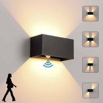 OEM L&aacute;mpara De Pared Led Para Exteriores De 24 W Con Sensor De Movimiento - &Aacute;ngulo De Haz Ajustable - Resistente Al Agua Ip65 - Luz Blanca C&aacute;lida De 3000 