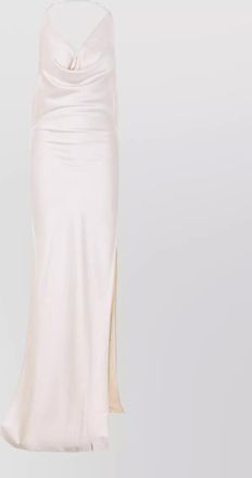 Andamane maxi dress boat neckline open back