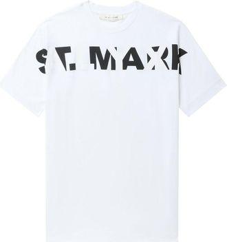 Alyx logo-print cotton T-shirt - men - Cotton - S - White