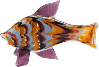 Beachcombers Small. Colorful Fish Glass Art in Orange at Nordstrom