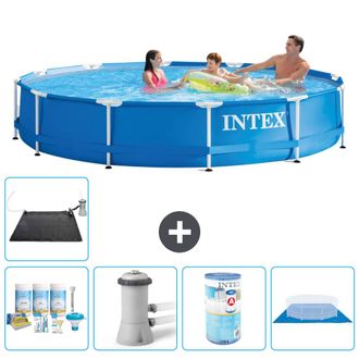 Intex Piscina Con Estructura Redonda - 366x76 Cm - 7-piezas S41594