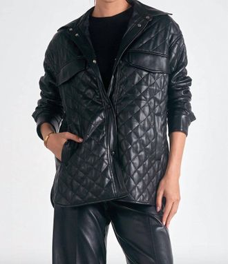 Elan Quilted Jacket In Black