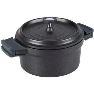 Lacor 25925 Cazuela Redonda Fundici&oacute;n Aluminio Negra 4,2l