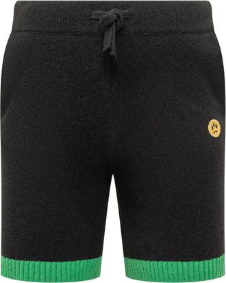 Barrow Black Logo Shorts