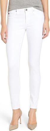 AG - Adriano Goldschmied The Legging Ankle Jeans in Wht White at Nordstrom, Size 28