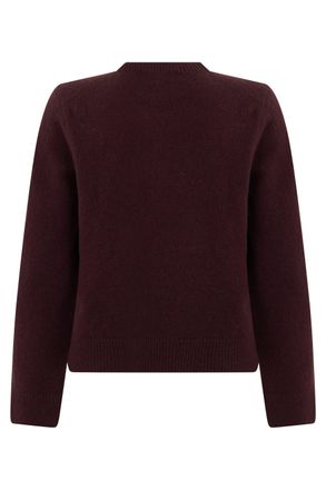 Maison Kitsun&eacute; Crew Neck Wool Sweater - Brown